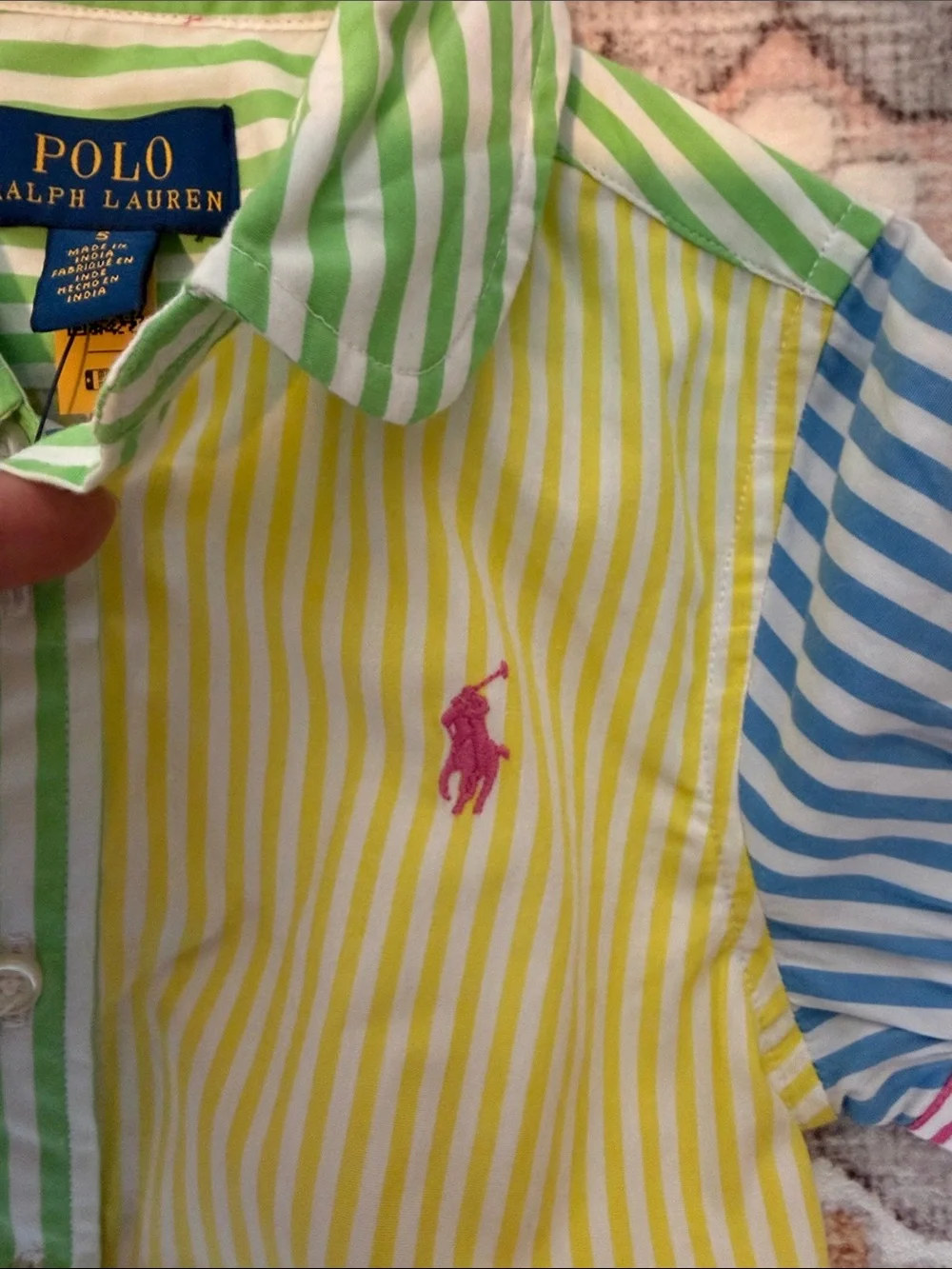 Ralph Lauren Girls' Multicolor Striped Polo Shirt Dress